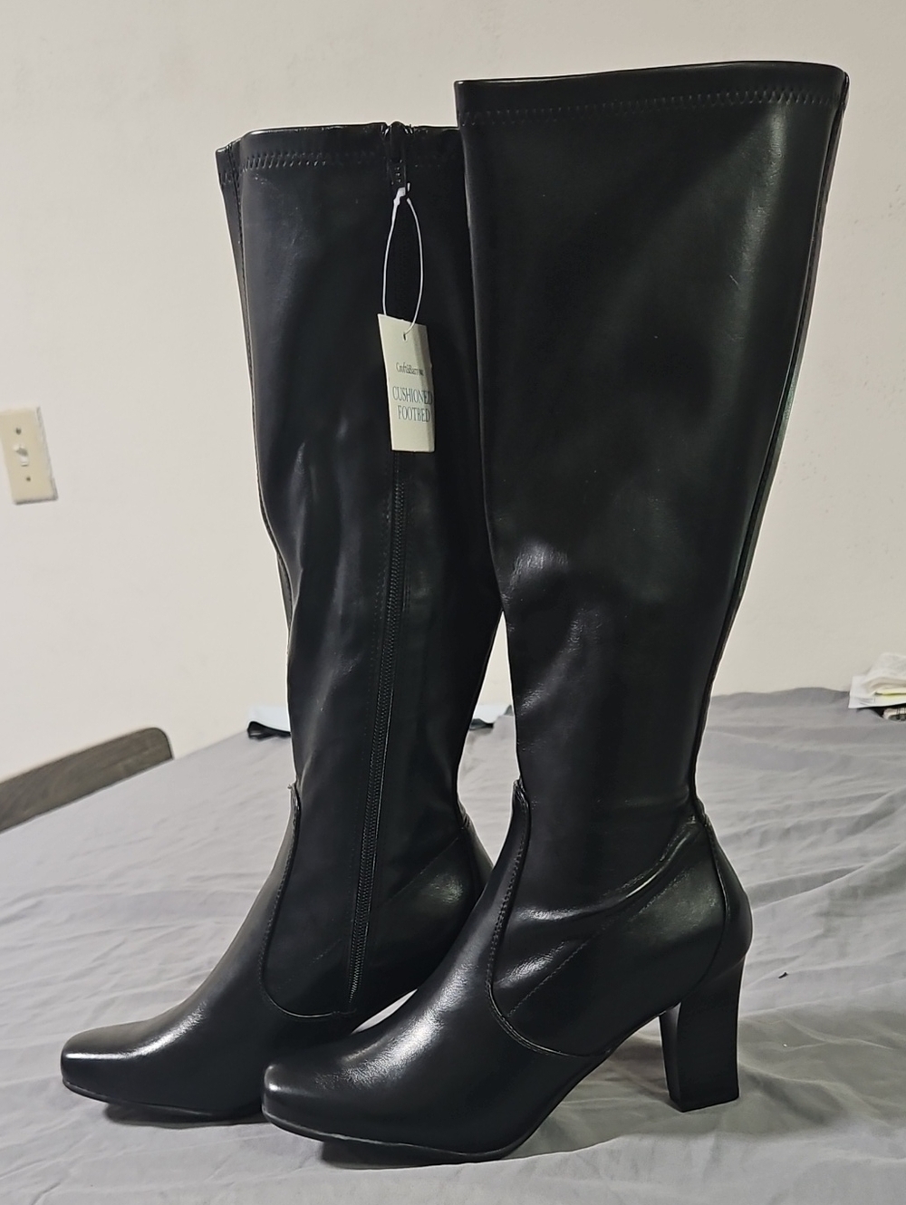 croft & barrow Black Knee High Heeled Boots